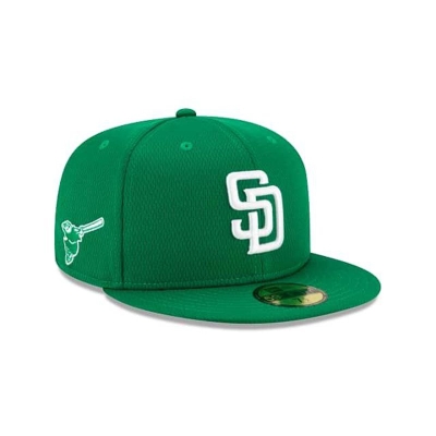 San Diego Padres Gorra | New Era MLB St Patricks Day 59fifty Fitted Cap Mexico - Verdes